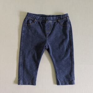 NWT Zara Plush Denim Jeggings Size 6/9m Light Blue Jean Leggings